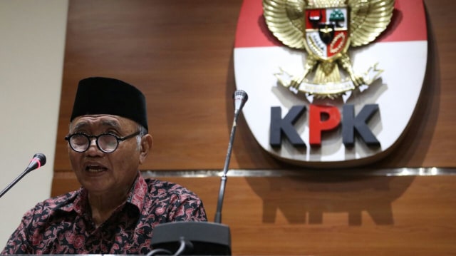 Konfrensi pers KPK Agus Rahadjo dan Febri diansyah  (Foto: Helmi Afandi/kumparan)