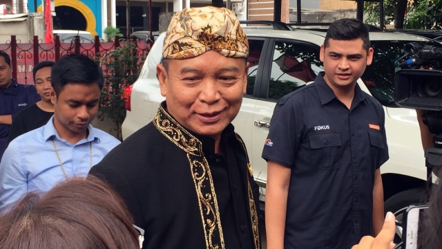 TB Hasanuddin hadir di DPP PDIP (Foto: Mirsan/kumparan)