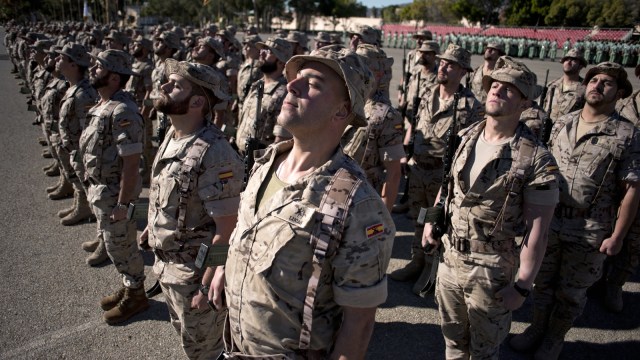 Tentara Spanyol (Foto: AFP/Jorge Guerrero)