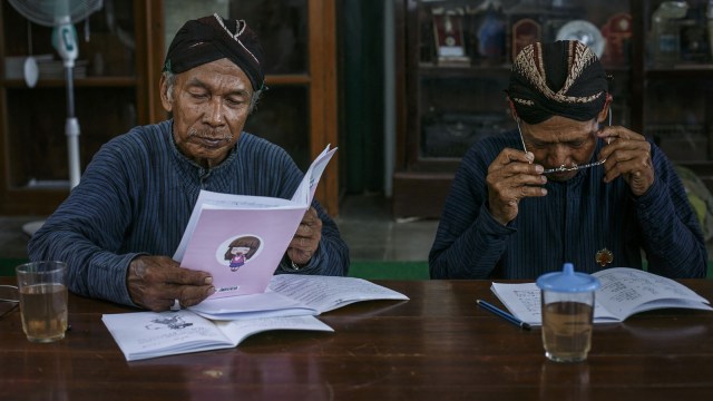Para penjaga sastra jawa Foto: Antara/Hendra Nurdiyansyah