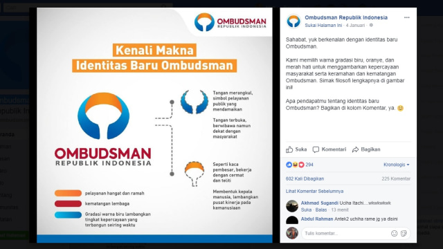 Ombudsman (Foto: Facebook/Ombudsman Republik Indonesia)