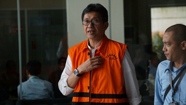 Eddy Rumpoko usai pemeriksaan di KPK (Foto: Irfan Adi Saputra/kumparan)