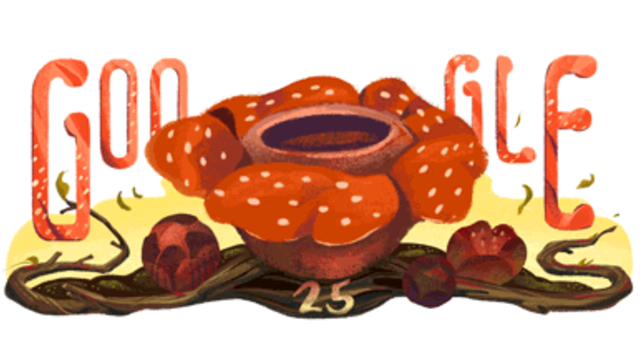 Google Doodle Rafflesia Arnoldii. (Foto: Google)