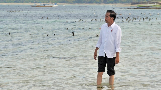 Presiden, Joko Widodo  di Pulau Rote (Foto: Agus Suparto - Presidential Palace)