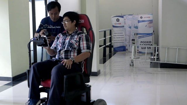 Kursi roda pintar Mahasiswa Unbraw. (Foto: Humas Universitas Brawijaya)