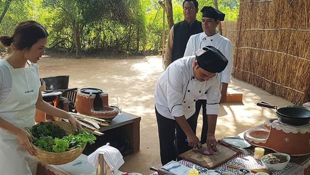 Raisa belajar masak (Foto: Instagram @hamishdw)