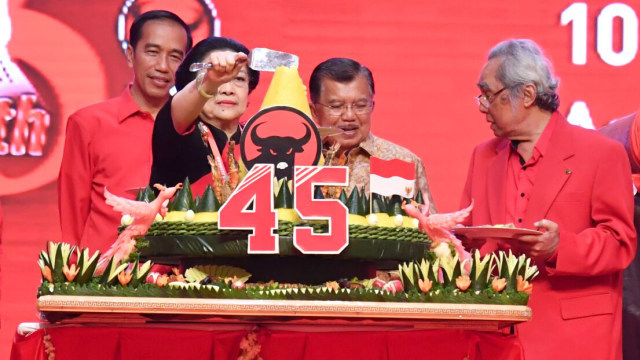 Presiden Joko Widodo Hadiri HUT ke-45 PDIP (Foto: Biro Pers Setpres)