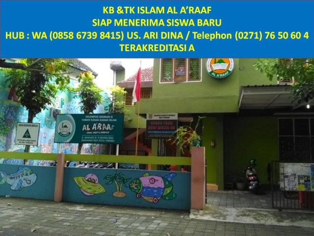 Wa 085867398415 Kb Tk Islam Al A Raaf Kelompok Bermain Islam Di Solo Kumparan Com