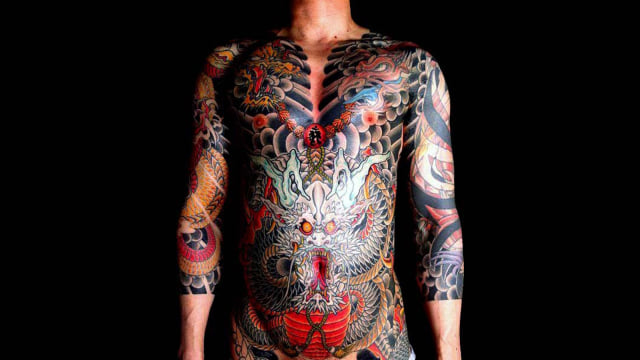 Ilustrasi tato Yakuza. (Foto: aengaeng.com)