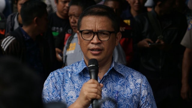 Brigjen Agung Setya di rilis gas oplosan. (Foto: Iqbal Firdaus/kumparan)