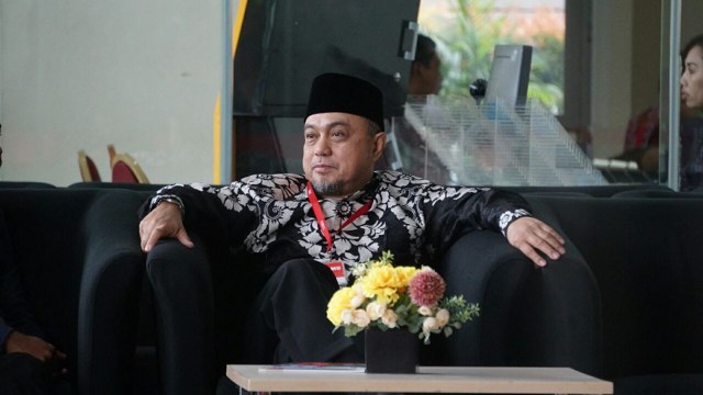 Tamsil Linrung diperiksa KPK kasus e KTP. (Foto: Irfan Adi Saputra/kumparan)