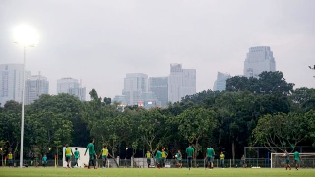 Latihan Tim Nasional di Lapangan ABC, Senayan Foto: Nugroho Sejati/kumparan