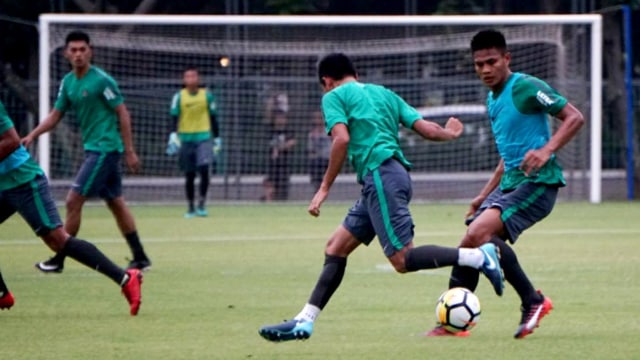 Latihan Tim Nasional di Lapangan ABC, Senayan (Foto: Nugroho Sejati/kumparan)