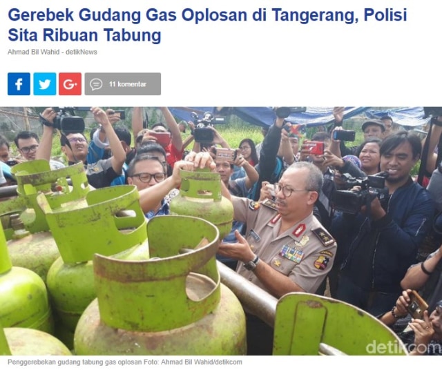 Pertamina Apresiasi Pengungkapan Pengoplosan LPG di Tangerang
