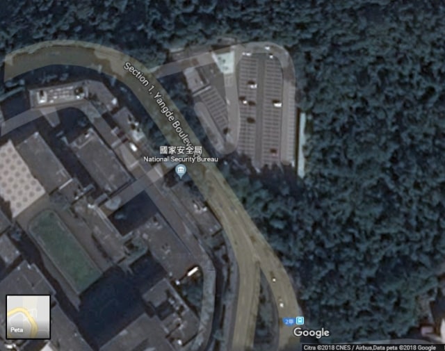 Biro Keamanan Nasional Taiwan (Foto: Google Maps)