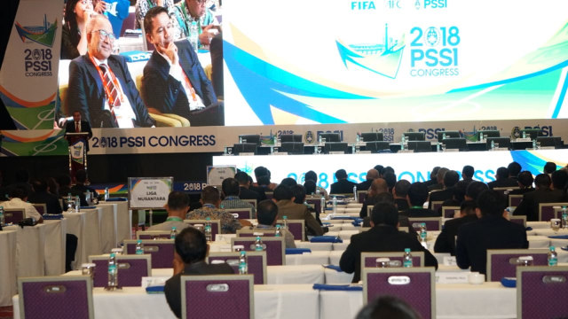 Kongres PSSI 2018 di ICE BSD. (Foto: Nugroho Sejati/kumparan)