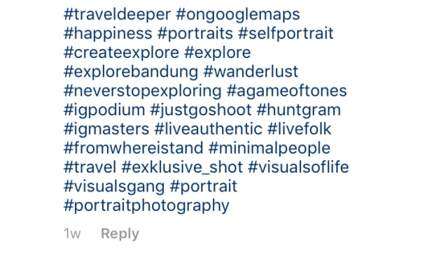 Si Tukang Hashtag (Foto: Screen capture @Instagram)