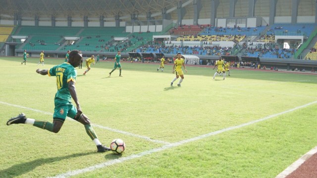 Pemain Sriwijaya FC, Makan Konate (Foto: Iqbal Firdaus/kumparan)