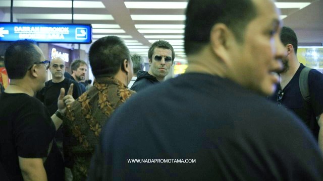 Liam Gallagher tiba di Soekarno-Hatta (Foto: Dok. nadapromotama.com)