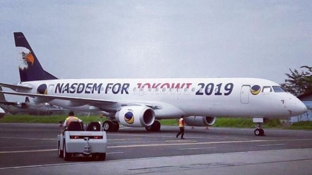 pesawat Nasdem untuk Jokowi (Foto: Dok. Istimewa)