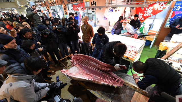 Pasar Ikan Tsukiji (Foto:  AFP/Kazuhiro NOGI )