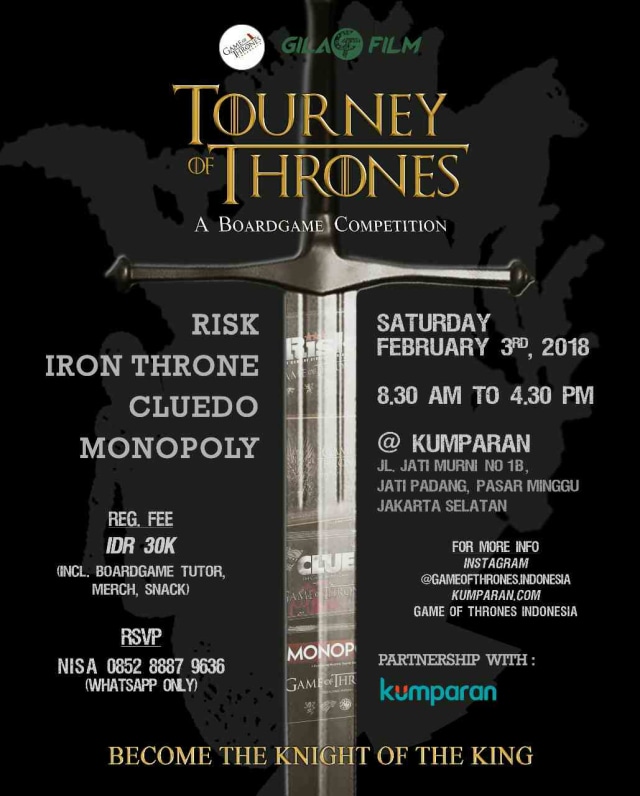 Jadi 'Pelakon' Game of Thrones Sungguhan di Tourney of Thrones (4)