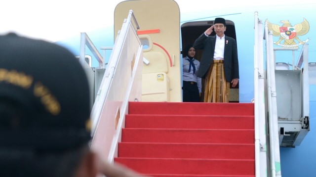 Joko Widodo Terbang ke Pekalongan (Foto: Dok. Biro Pers Setpres)