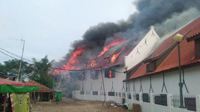 Kebakaran Museum Bahari (Foto: Twitter/@beritakebakaran )