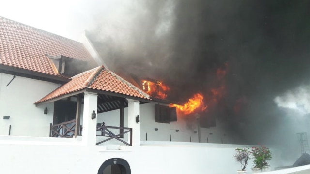 Kebakaran Museum Bahari (Foto: Twitter/@beritakebakaran )