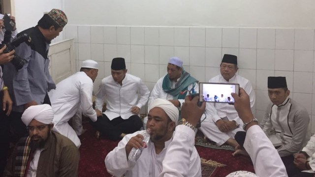 Susilo Bambang Yudhoyono dan AHY (Foto: Rizki Mubarok/kumparan)
