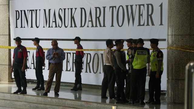 Kondisi terkini tower 2 BEI di tutup  (Foto: Helmi Afandi/kumparan)