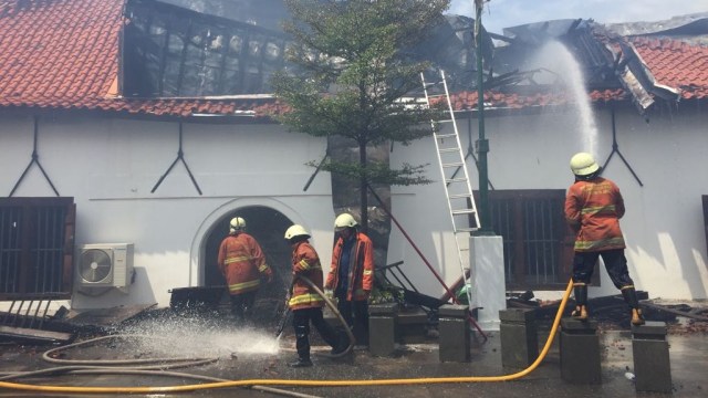 Kebakaran Museum Bahari (Foto: Fachrul Irwinsyah/kumparan)