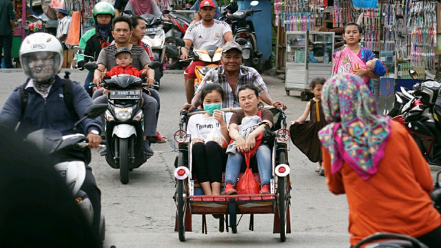 Menghidupkan kembali becak di Jakarta. (Foto: Helmi Afandi/kumparan)