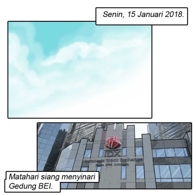 Komik: Tentang Ambruknya Selasar Bursa Efek Indonesia