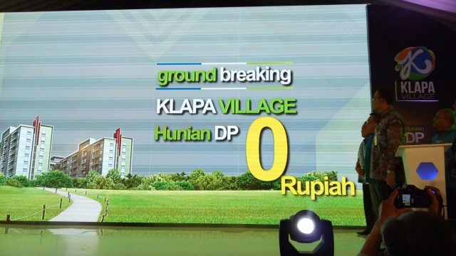 Anies resmikan pembangunan hunian DP 0 Rupiah. (Foto: Nabilla Fatiara/kumparan)