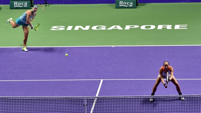 WTA Finals di Singapura. (Foto: AFP/Roslan Rahman)