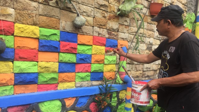 Kampung warna warni di Lenteng Agung (Foto: Raga Imam/kumparan)