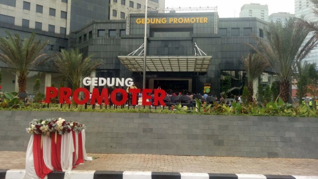 Gedung Promoter Polda Metro Jaya Foto: Ainul Qalbi/kumparan