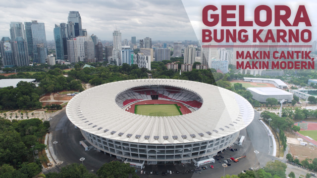 Stadion Utama Gelora Bung Karno usai pemugaran (Foto: Aditia Noviansyah/kumparan)