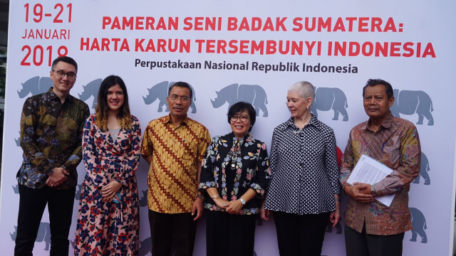 Pembukaan pameran seni Badak Sumatera (Foto: Fitra Andrianto/kumparan)