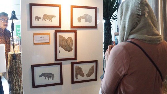 Pembukaan pameran seni Badak Sumatera (Foto: Fitra Andrianto/kumparan)