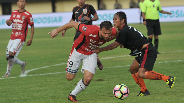 Bali United vs Borneo FC Foto: ANTARA FOTO/Nyoman Budhiana