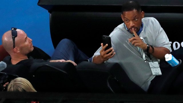 Will Smith di Rod Laver Arena. (Foto: REUTERS/David Gray)
