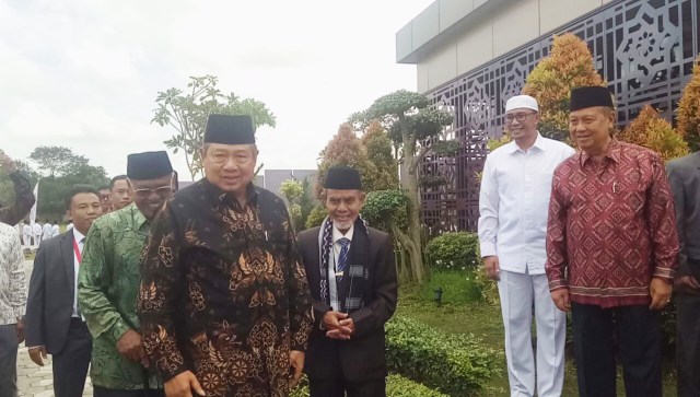 SBY tiba di Ponpes Daar El-Qolam 3 (Foto: Adim Mugni/kumparan)