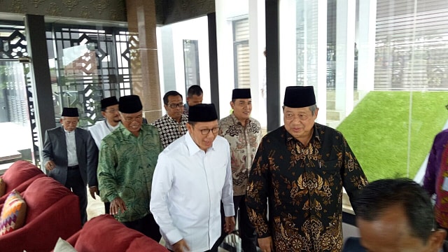 SBY dan Menag Lukman Hakim (Foto: Adim Mugni M/kumparan)