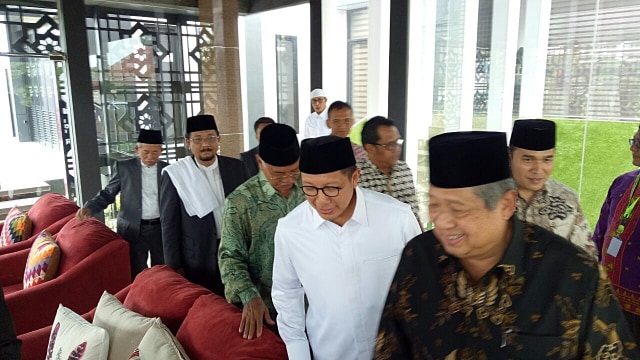 SBY dan Menag Lukman Hakim (Foto: Adim Mugni M/kumparan)