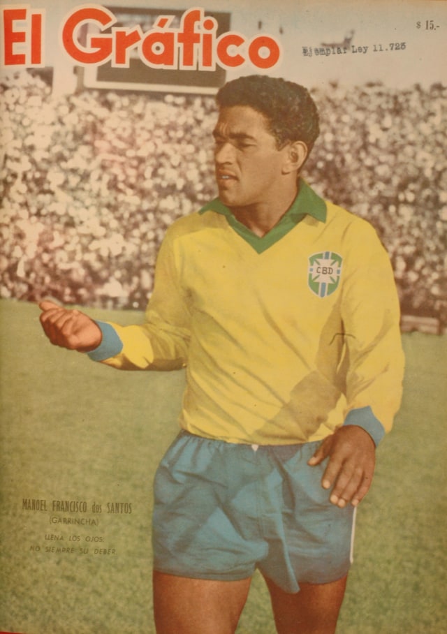 Garrincha kala membela Timnas Brasil. (Foto: Wikimedia Commons)