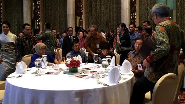 Jusuf Kalla di acara diplomatik Jepang-Indonesia. (Foto: Ricad Saka/kumparan)