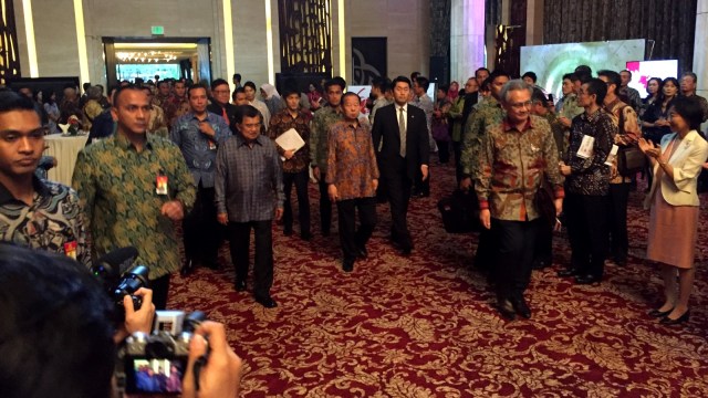 Jusuf Kalla di acara diplomatik Jepang-Indonesia. (Foto: Ricad Saka/kumparan)