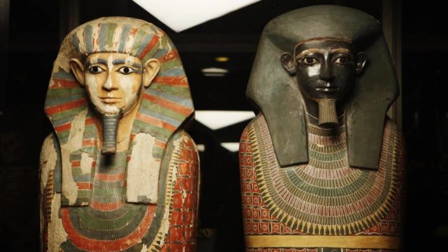 Mumi Mesir bernama Khnum-nakht dan Nakht-ankh  (Foto: Manchester Museum, The University of Manchester)